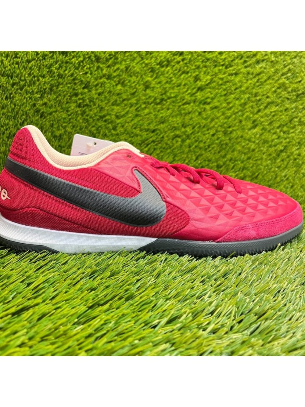 Nike Tiempo Legend 8 Academy IC Mens Size 10 Red Black Running Soccer Shoes